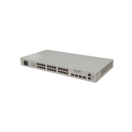 [ISCOM2624G-4C-PWR-AC] - RAISECOM - Rack Mount Switch 24 x 10/100/1000BASE-T PoE ports (PSE) at/Af 30W + 4 x 1Gbe/10GbE SFP/SFP+ ports fibre, 