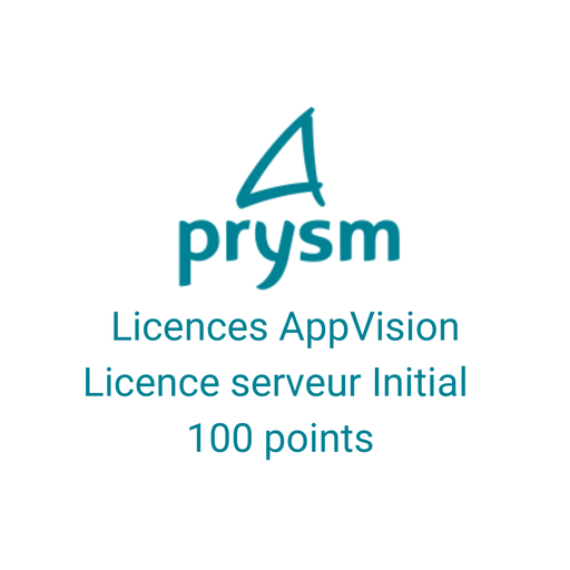 [APV-100P] - PRYSM - Licences AppVision - Licence serveur Initial 100 points - 1 protocole et 1 poste client
