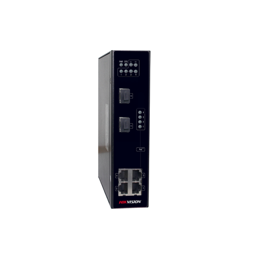 [DS-3T0306P/No Power unit] - HIK - PRO - SWITCH Industrial-POE - L2, non géré, 4 ports PoE 100M + 2 ports de liaison montante SFP 1000M, 802.3af/at, budget de puissance≤120w,