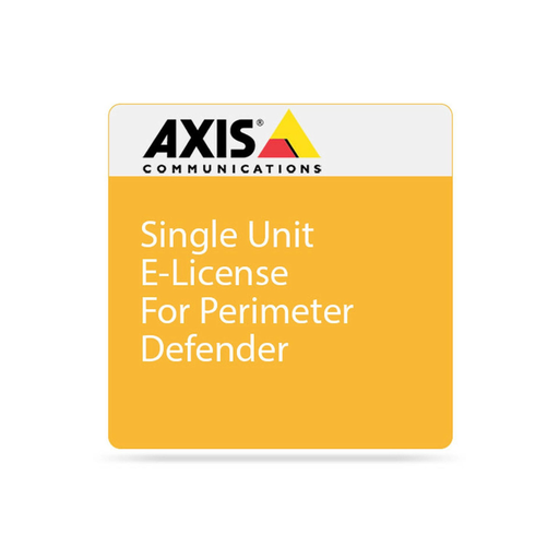 [ACAP AXIS PERIMETER DEFENDER 1 E-LICENSE; 0333-608] - AXIS - Licence - 1 x e-license Protection périmétrique de grande envergure; Détection des intrusions; PTZ Autotracking