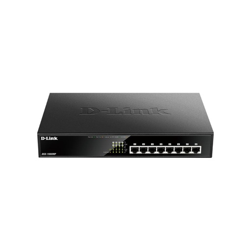 [DGS-1008MP] - D-LINK - Switch - 8x10/100/1000Mbps PoE+ - non SNMP; Plug-and-Play - 125W - 100-240VAC - 1U