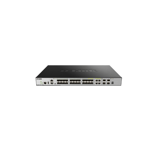 [DGS-3630-28SC/SI] - D-LINK - Switch - 20xSFP ports; 4xCombo 10/100/1000BASE-T/SFP; 4xSFP+ 10G - Niveau3; SNMP-100-240VAC - 65W