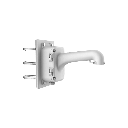 [DS-1604ZJ-BOX-POLE] - HIK - ACCESSOIRE - Vertical Pole Mounting Bracket with Junction Box -  white Aluminum alloy &amp; steel - 222×139.3×422mm