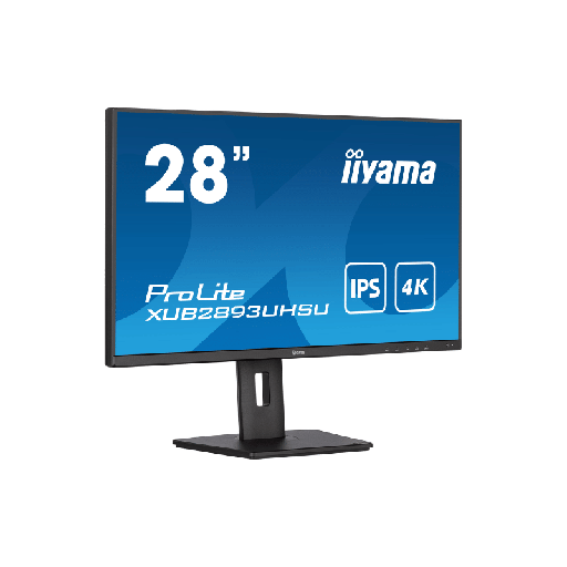 [XUB2893UHSU-B5] - IIYAMA - 28&quot; - 4K - 300cd/m² - 1000:1 - VESA 100x100 - pied réglable en hauteur - IPS - HDMI-DP