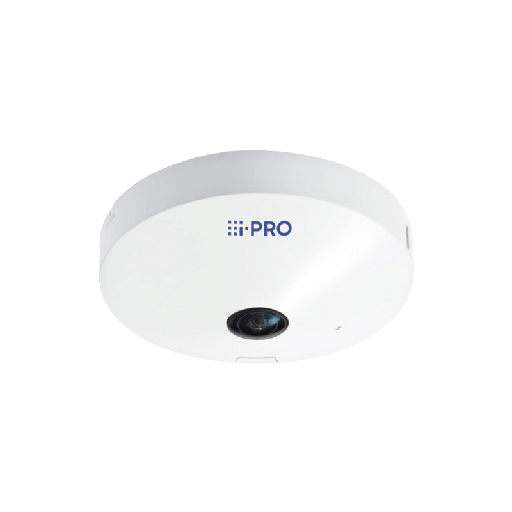 [WV-S4176A] - I-PRO - Caméra Dôme Fixe 4K Intérieur, H265 H264, 0,3 lux Couleur, Objectif fisheye 183° vertical / 183° horizontal, 84dB